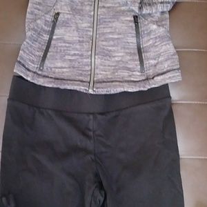 Lululemon Athletic jacket & WHBM leggings